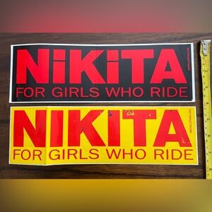 Nikita snowboard clothing line jacket ski wear stickers decal